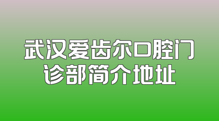 武汉爱齿尔口腔门诊部简介地址