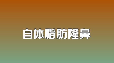 自体脂肪隆鼻