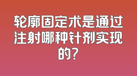 轮廓固定术是通过注射哪种针剂实现的？