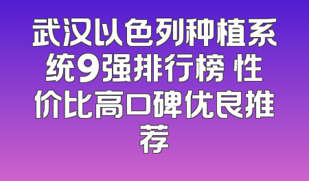 武汉以色列种植系统9强排行榜 性价比高口碑优良推荐