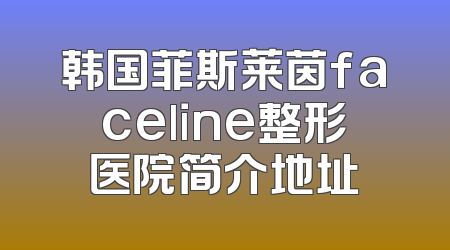韩国菲斯莱茵faceline整形医院简介地址