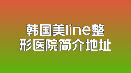 韩国美line整形医院简介地址