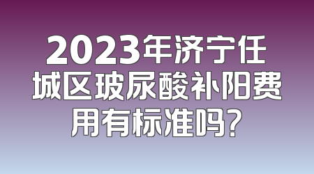 2023年济宁任城区玻尿酸补阳费用有标准吗？