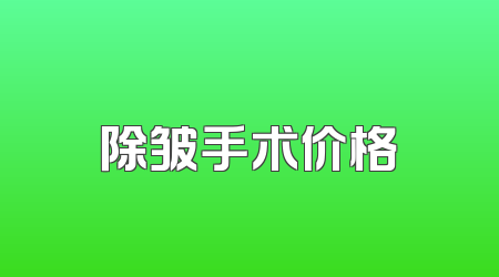 除皱手术价格