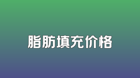 脂肪填充价格