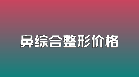 鼻综合整形价格