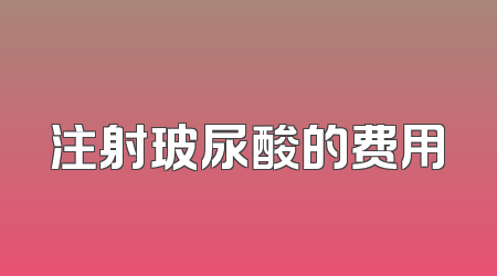 注射玻尿酸的费用