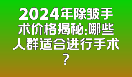 2024年除皱手术价格揭秘：哪些人群适合进行手术？