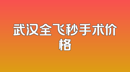 武汉全飞秒手术价格