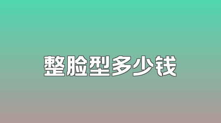 整脸型多少钱