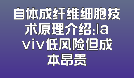 自体成纤维细胞技术原理介绍：laviv低风险但成本昂贵