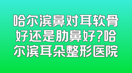 哈尔滨鼻对耳软骨好还是肋鼻好？哈尔滨耳朵整形医院