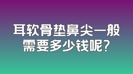 耳软骨垫鼻尖一般需要多少钱呢？