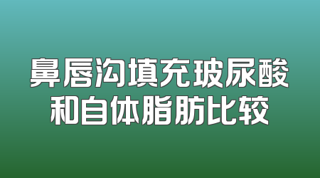 鼻唇沟填充玻尿酸和自体脂肪比较