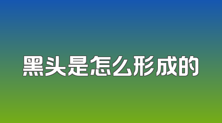 黑头是怎么形成的