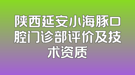陕西延安小海豚口腔门诊部评价及技术资质
