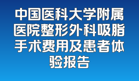 中国医科大学附属医院整形外科吸脂手术费用及患者体验报告