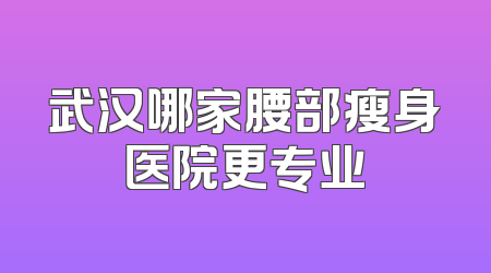 武汉哪家腰部瘦身医院更专业