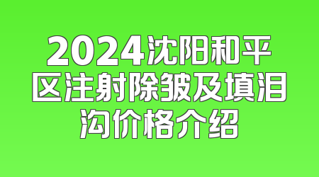 2024沈阳和平区注射除皱及填泪沟价格介绍