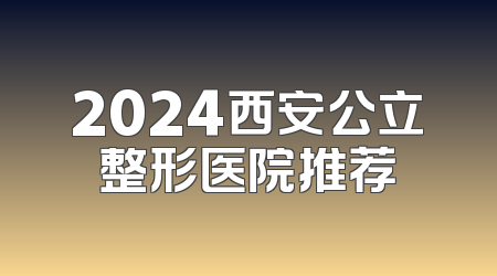 2024西安公立整形医院推荐