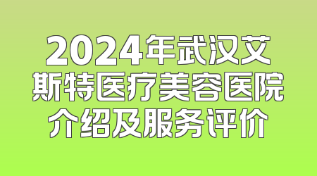 2024年武汉艾斯特医疗美容医院介绍及服务评价