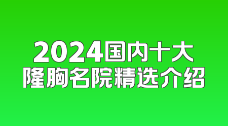 2024国内十大隆胸名院精选介绍