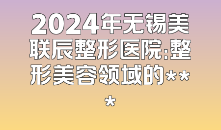 2024年无锡美联辰整形医院：整形美容领域的***