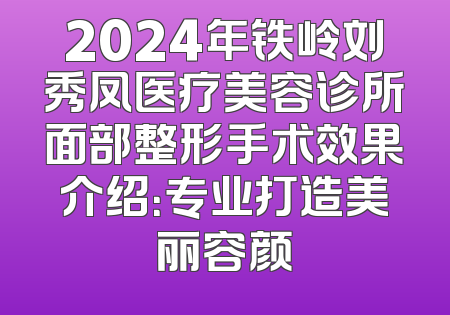 2024年铁岭刘秀凤医疗美容诊所面部整形手术效果介绍：专业打造美丽容颜