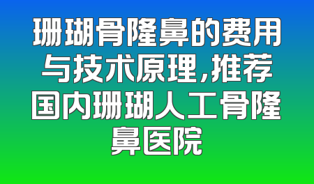 珊瑚骨隆鼻的费用与技术原理，推荐国内珊瑚人工骨隆鼻医院