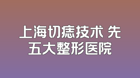 上海切痣技术領先五大整形医院