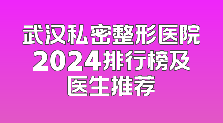 武汉私密整形医院2024排行榜及医生推荐