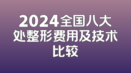 2024全国八大处整形费用及技术比较