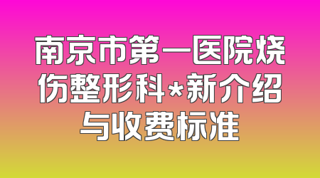 南京市第一医院烧伤整形科*新介绍与收费标准