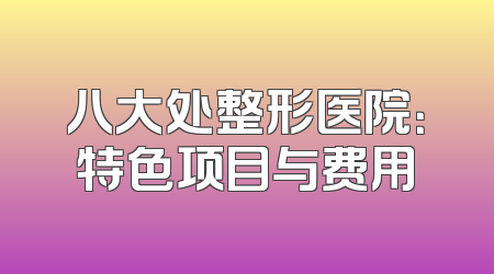 八大处整形医院：特色项目与费用