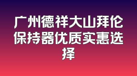 广州德祥大山拜伦保持器优质实惠选择