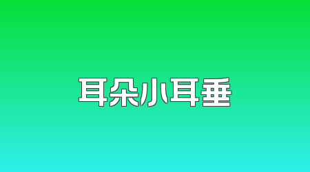 耳朵小耳垂
