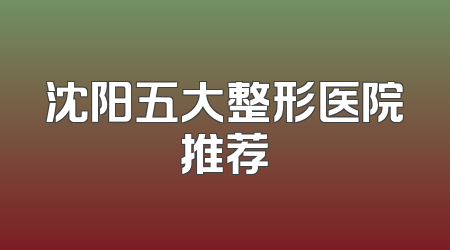 沈阳五大整形医院推荐