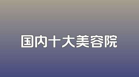 国内十大美容院