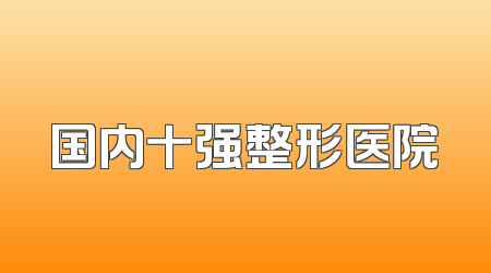 国内十强整形医院