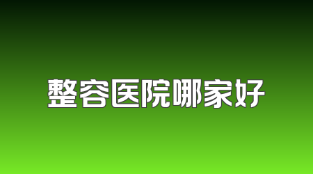 整容医院哪家好