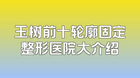 玉树前十轮廓固定整形医院大介绍