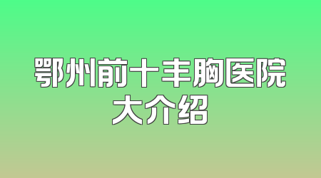 鄂州前十丰胸医院大介绍