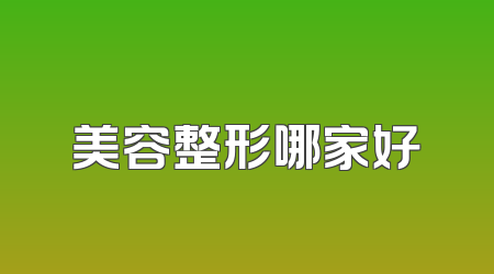 美容整形哪家好