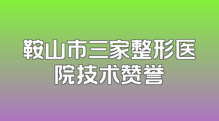 鞍山市三家整形医院技术赞誉