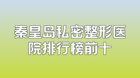 秦皇岛私密整形医院排行榜前十