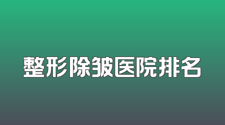 整形除皱医院排名