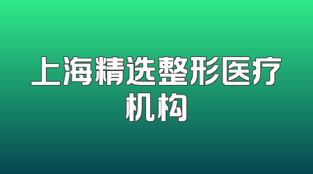 上海精选整形医疗机构