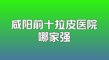 咸阳前十拉皮医院哪家强