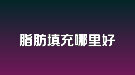 脂肪填充哪里好