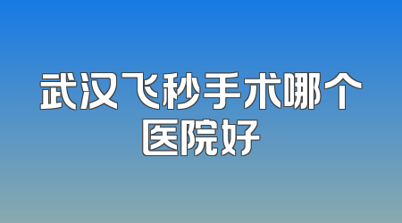 武汉飞秒手术哪个医院好